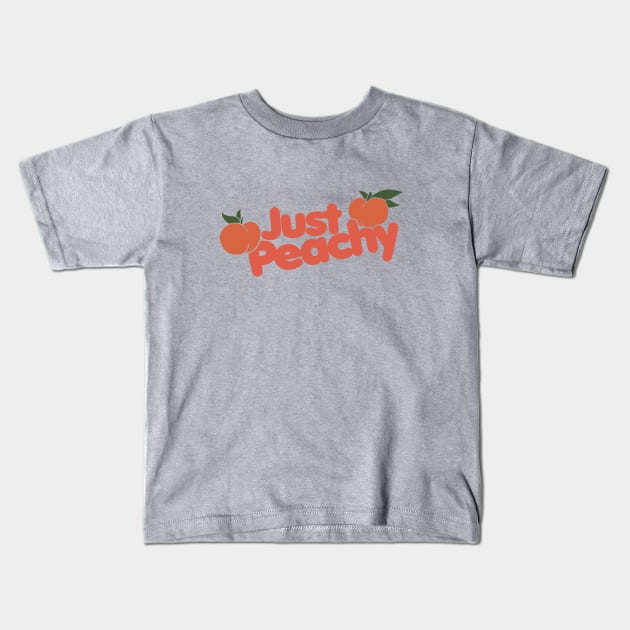 Just Peachy Kids T-Shirt by bubbsnugg